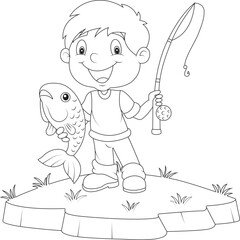 funny kids activities coloring page for children