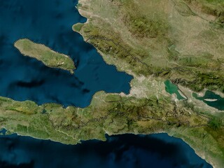 Ouest, Haiti. Low-res satellite. No legend
