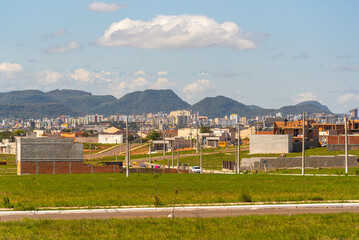 Panoramic of the city of Santa maria RS Brazil