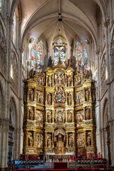 Obraz premium Interior of the Burgos Cathedral in Castilla y Leon, Spain. Unesco World Heritage Site.