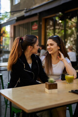 Girls having fun