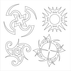Styled tattoo pattern
