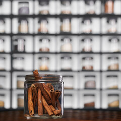 cinnamon in a jar