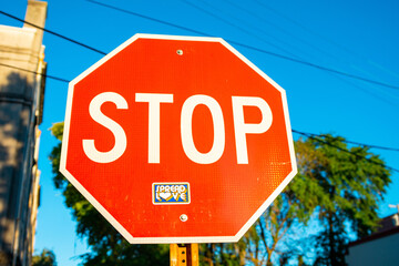 STOP and Spread Love sign