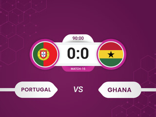 Portugal vs Ghana 2022 match with scoreboard and broadcast