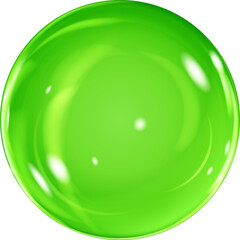 Big green sphere with glares