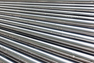 Chromized steel pipes