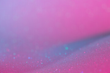 Fondo abstracto horizontal rosa y azul de purpurina brillante	
