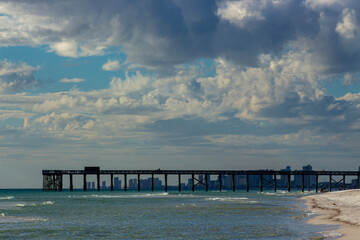 Obraz premium pier at sunset