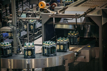 Modern automated beer bottling packing production line