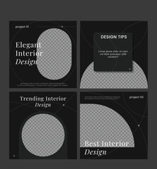 Editable Minimalist Social Media Post for Furniture or Interior Business