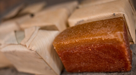 Colorful guava dessert from Colombia