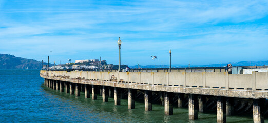 Fototapeta na wymiar Pier on the beach in San Francisco