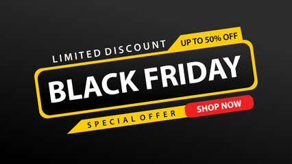 Black Friday Sale Background. Modern minimal design with typography.