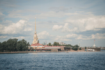 Fototapeta premium Saint Paul fortress and Neva river, Saint Petersburg, Russia