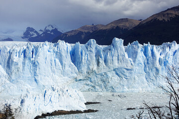 Los Glaciares National Park, a UNESCO World Heritage Site in Argentina. You can observe the...