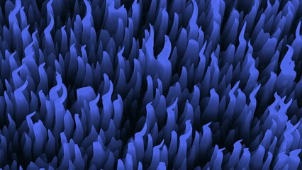 Futuristic blue animal organism in underwater space, motion abstract corporate, space and futuristic style background