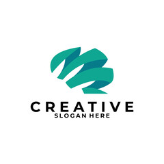 brain idea logo icon vector isolated