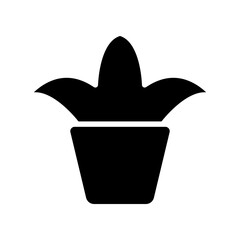 Pot plant icon template