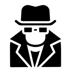 spy glyph icon