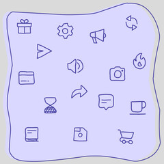 gadget icon set, For ui ux design needs