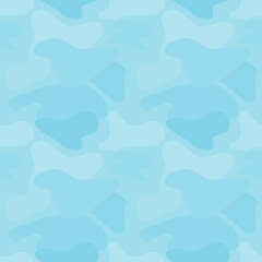Camouflage bright blue seamless pattern and background. clean and minimal seamless pattern.