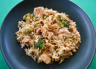 rice with chicken