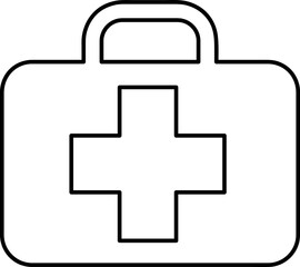 doctor bag icon illustration on white background..eps