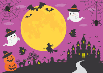 ハロウィン_イメージ_紫_2
