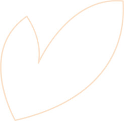 organic plant leaf contour