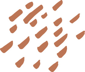 Abstract dotted organic shape vector illustration. Minimalistic liquid form, organic dashed stain or geometric dotty spot for modern abstract design or trendy fashion pattern