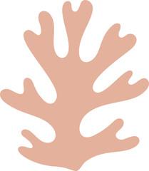 Abstract organic silhouette leaves plants vector illustration. Minimalistic liquid form plants, organic tropical leaf or fauvism style spot for modern abstract design or trendy fashion pattern