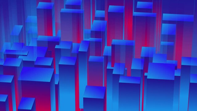 3D gradient cubes animation, loop perspective, tile cube geometric, mosaic square, abstract art bar, block, box digital pattern, background building, 3d, 4k, direction, disco, dj, elegance, game
