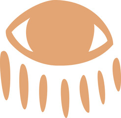 Abstract human eye