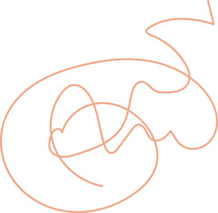 Abstract chaotic line