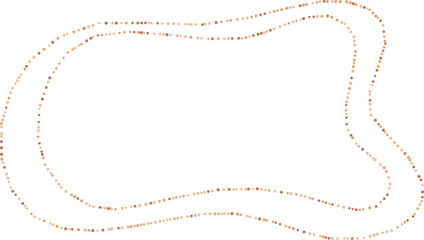 Abstract organic dotted circle