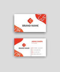 Creative and clean corporate business card visiting card design template. Vector illustration. id card. Stationery design