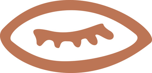 Hand drawn organic eye