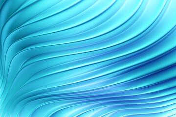 3D illustration  blue  stripes in the form of wave waves, futuristic background.