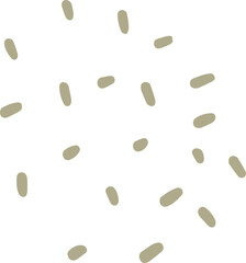 Abstract dotted organic shape vector illustration. Minimalistic liquid form, organic dashed stain or geometric dotty spot for modern abstract design or trendy fashion pattern