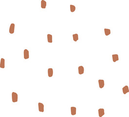 Abstract dotted organic shape vector illustration. Minimalistic liquid form, organic dashed stain or geometric dotty spot for modern abstract design or trendy fashion pattern