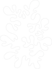 abstract organic plant shape