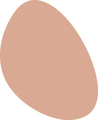 Abstract organic hand drawn circular shape