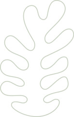 abstract silhouette leaves shape