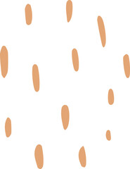 Abstract dotted organic shape vector illustration. Minimalistic liquid form, organic dashed stain or geometric dotty spot for modern abstract design or trendy fashion pattern