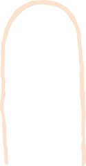 Hand drawn organic arc