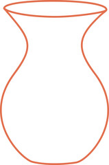 Hand drawn vintage amphora