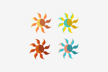 Fototapeta na wymiar Illustration vector graphic of flower set collection.