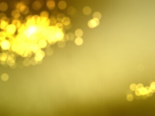 Blur gold bokeh background