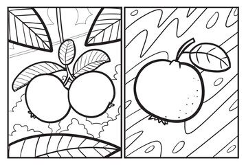 Funny guava cartoon coloring pages